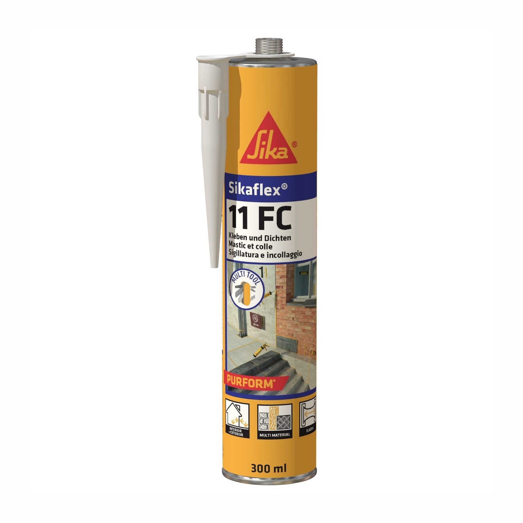 Sikaflex 11 FC  300ml / 380g PU Kleb- und Dichtstoff I Hoch-& Tiefbau versch. Farben