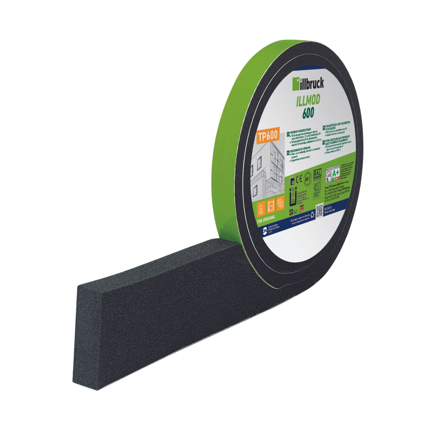 illbruck TP600 illmod 10/1 Kompriband BG1 600Pa Rolle 18,4m anthrazit