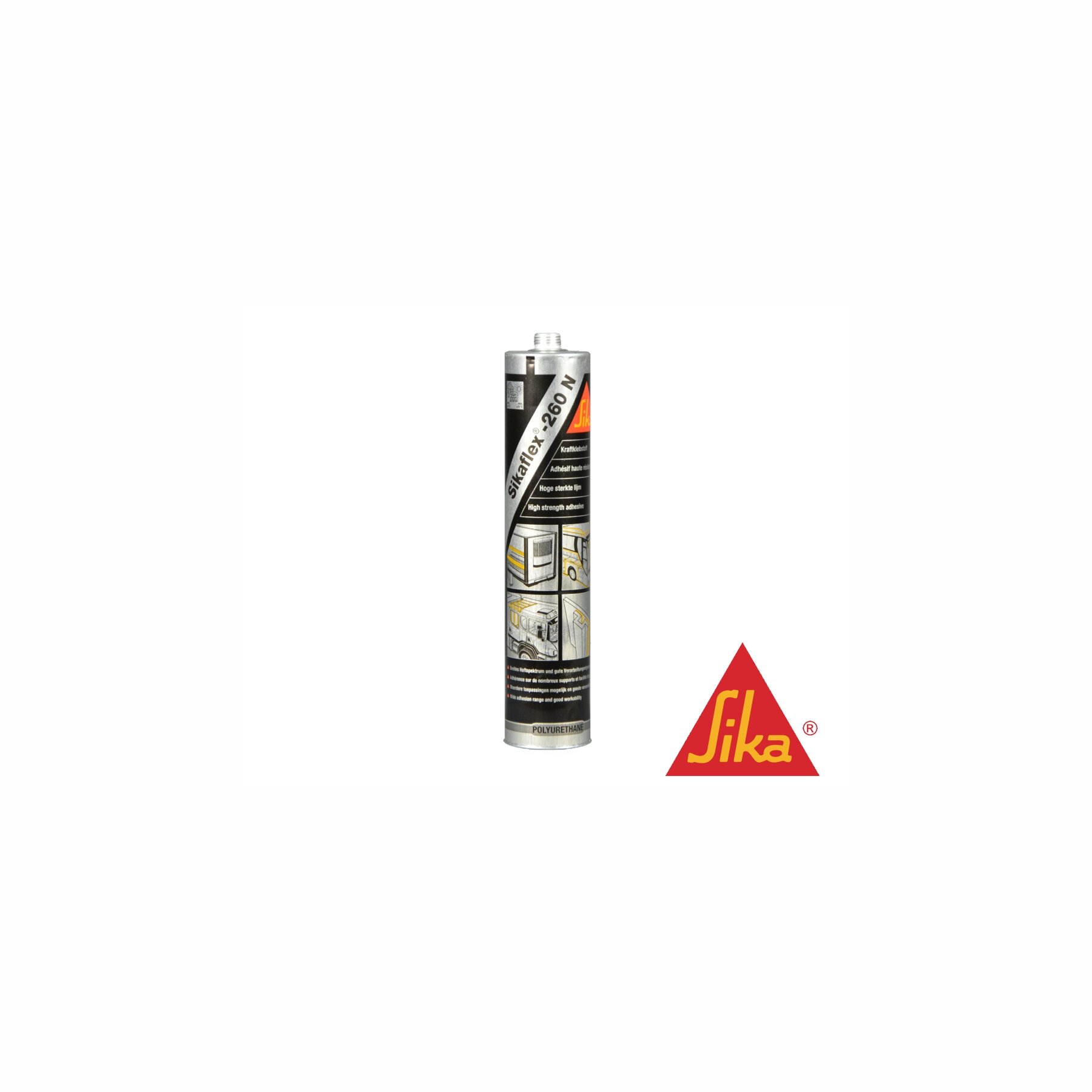 Sikaflex 260N Kraftklebstoff 300ml schwarz
