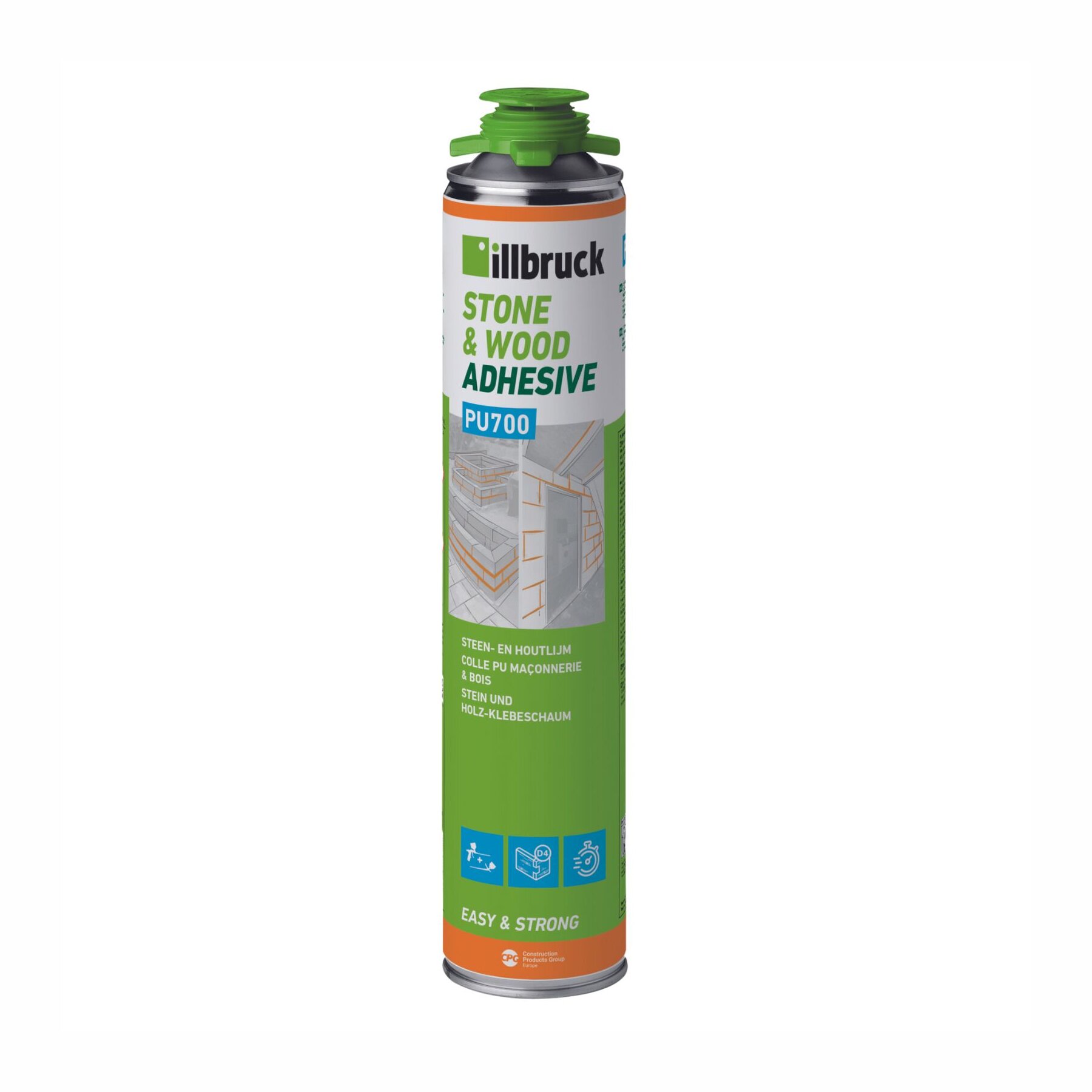 illbruck PU700 Stein- und Holzkleber 750ml Dose, beige