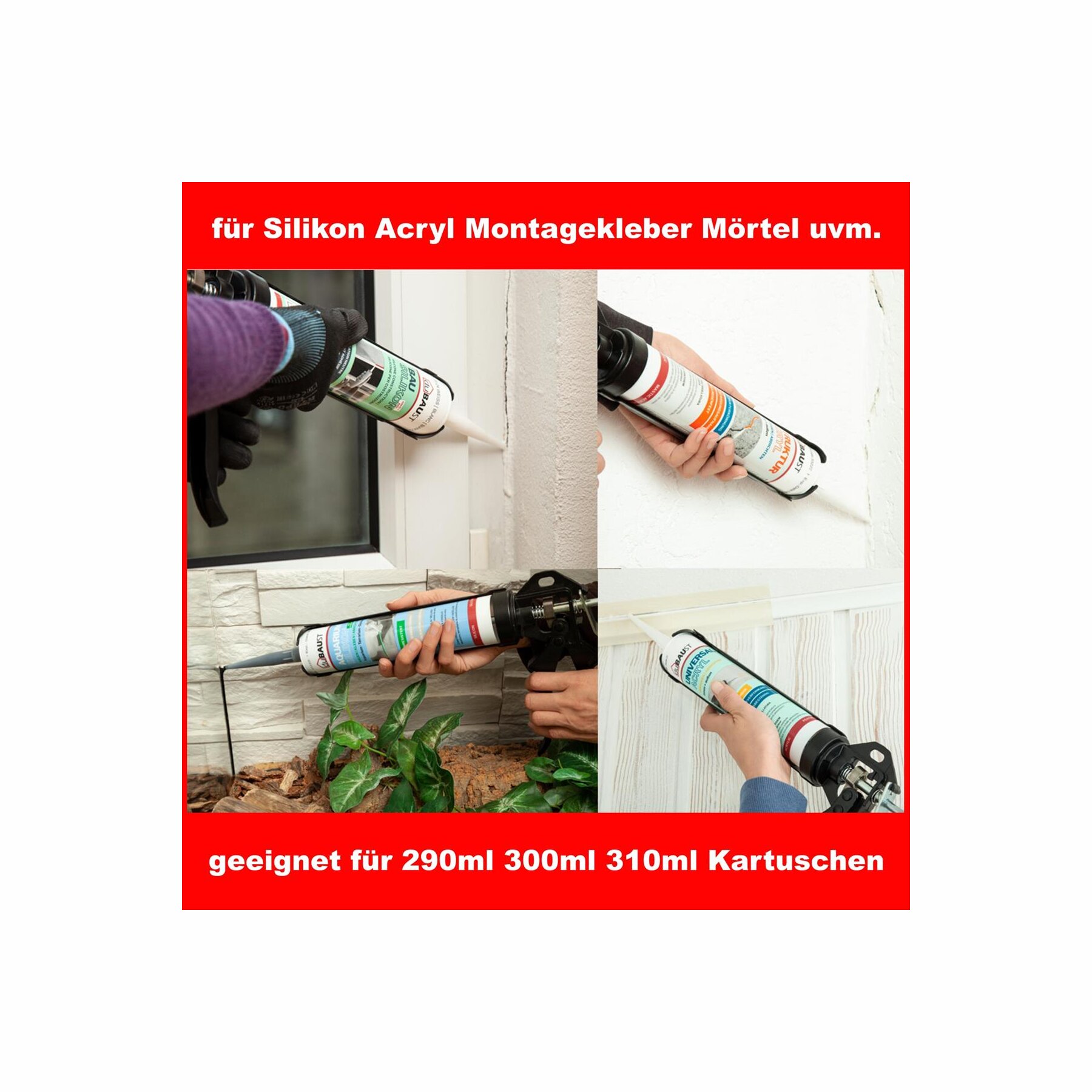 duBAUST DM30 Kartuschenpresse 300/310 ml – Silikonpistole für Kartuschen