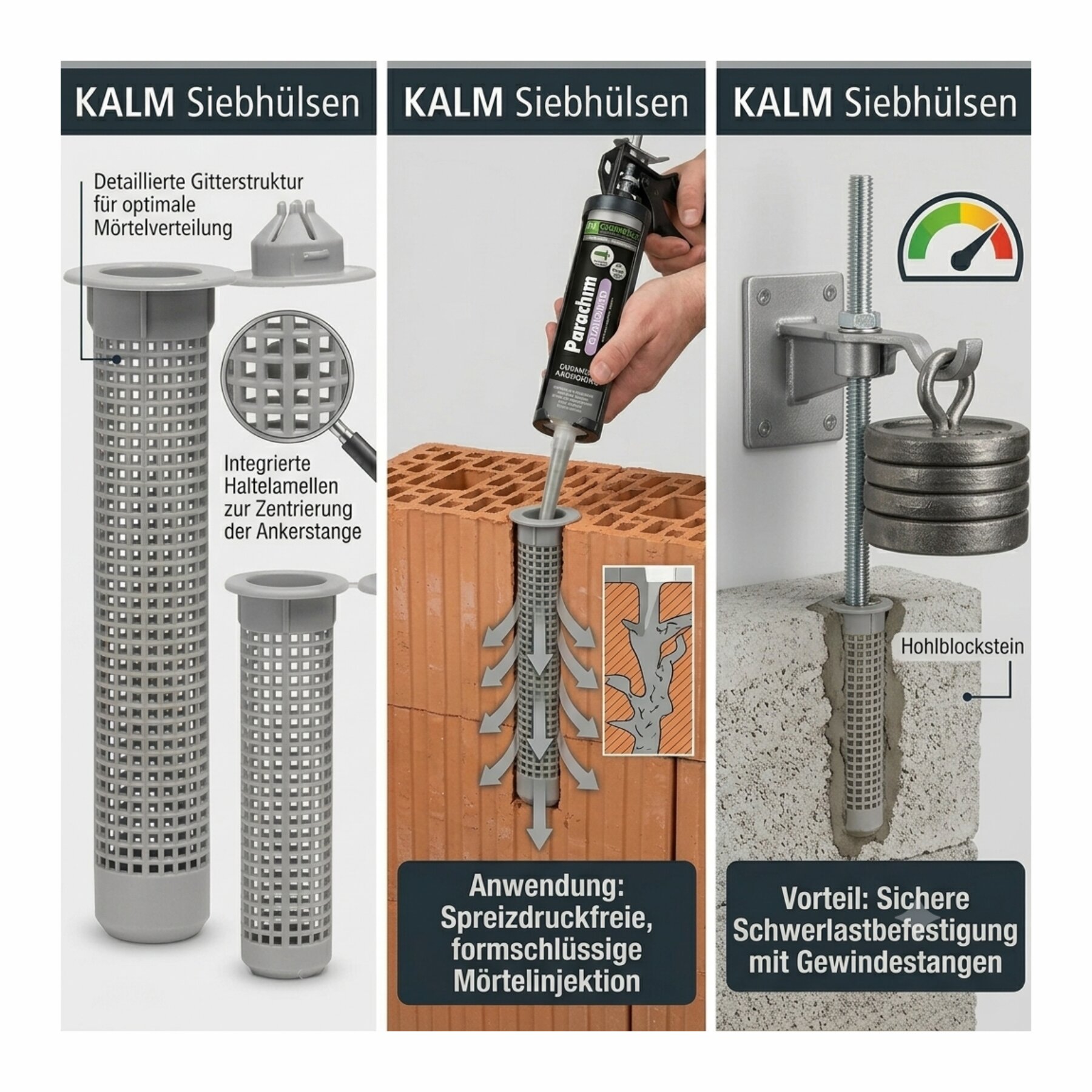 Kalm Siebhülsen versch. Größen