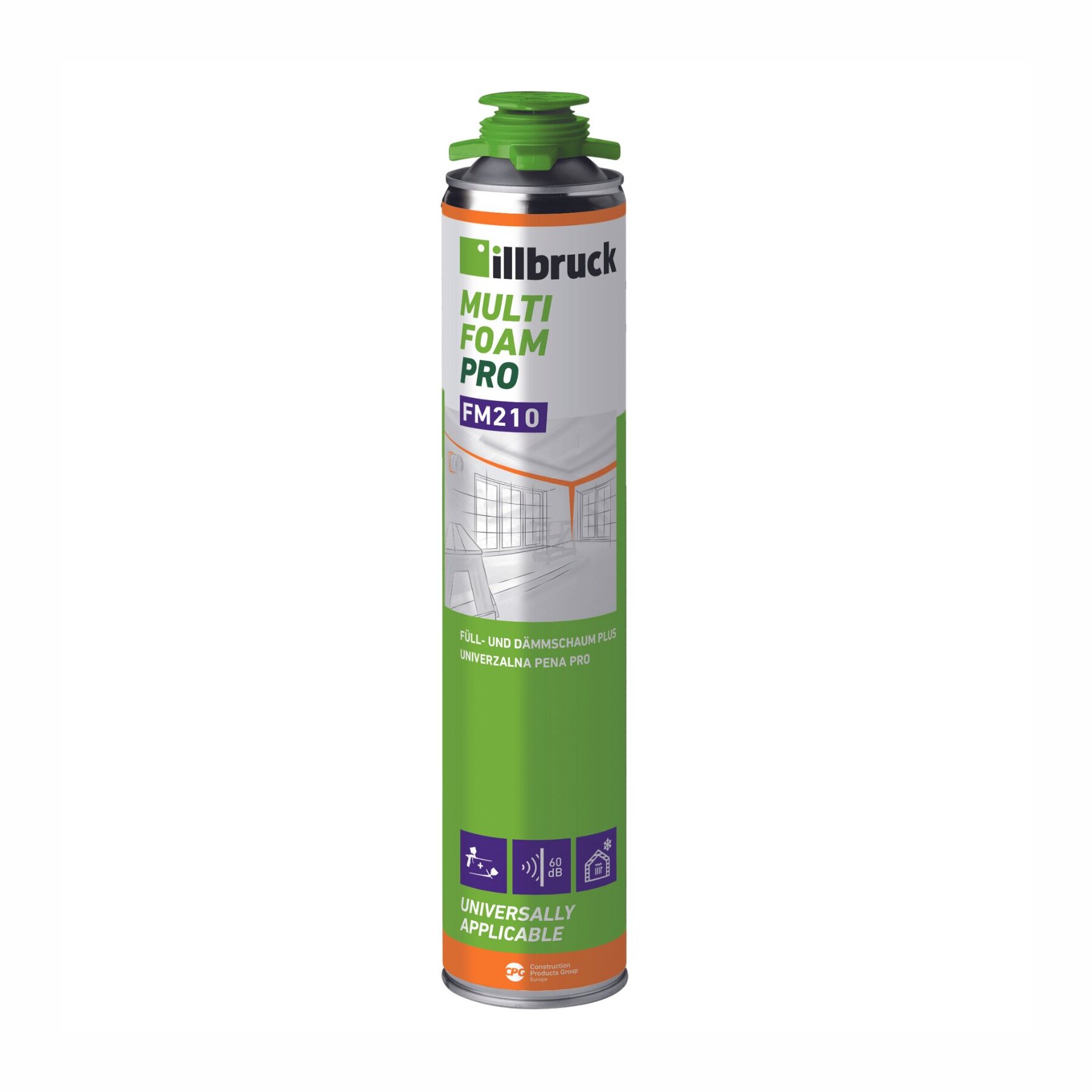 illbruck FM210 1K PUR Fenster- und Fassadenschaum 750 ml – Füll- & Dämmschaum